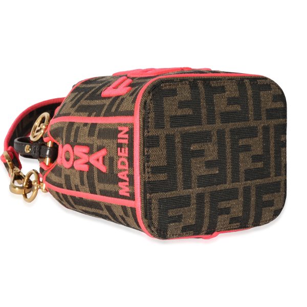 129641 clasp Fendi Canvas Zucca Roma Amor Mon Tresor Bag