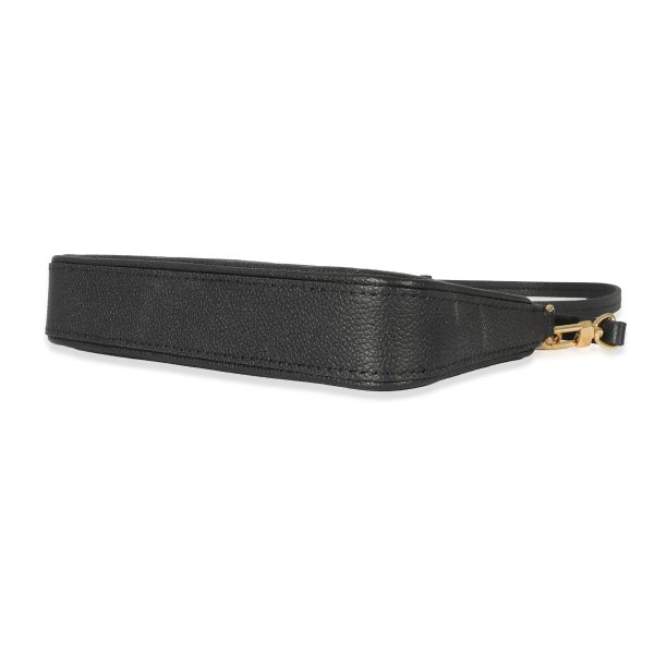 129644 box Louis Vuitton Black Empreinte Easy Pouch On Strap