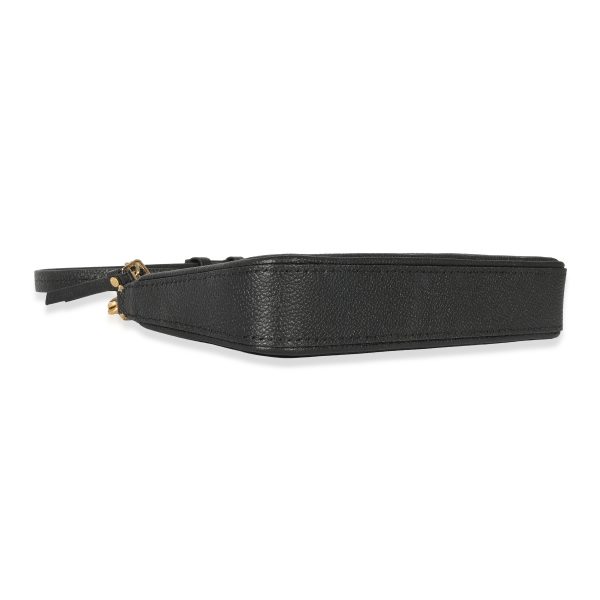 129644 clasp Louis Vuitton Black Empreinte Easy Pouch On Strap