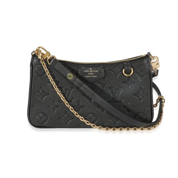 129644 fv Louis Vuitton Black Empreinte Easy Pouch On Strap