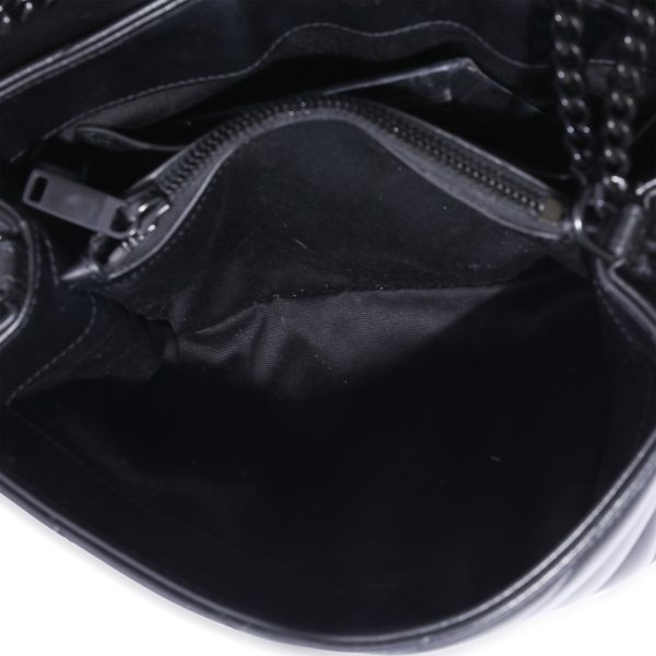 129658 ad1 Saint Laurent Black Leather Small Loulou