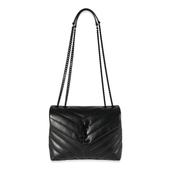 129658 bv Saint Laurent Black Leather Small Loulou