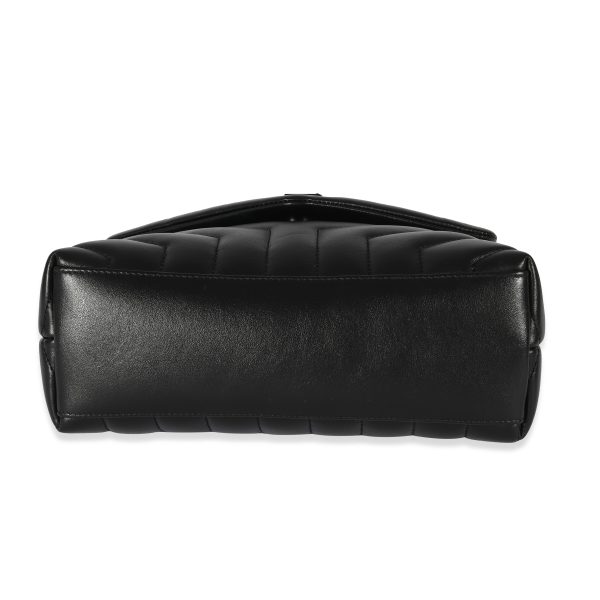 129658 stamp Saint Laurent Black Leather Small Loulou