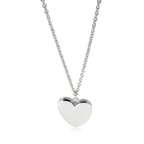 129689 fv Tiffany Co Large Heart Locket in Sterling Silver