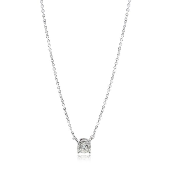 129699 fv e9e2f765 0de4 44cd b808 466f9cfd0efb Tiffany Co Diamond Solitaire Necklace in Platinum J VVS1 061 CTW