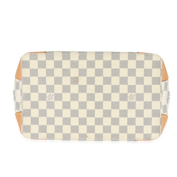 129723 stamp Louis Vuitton Damier Azur Canvas Hampstead PM