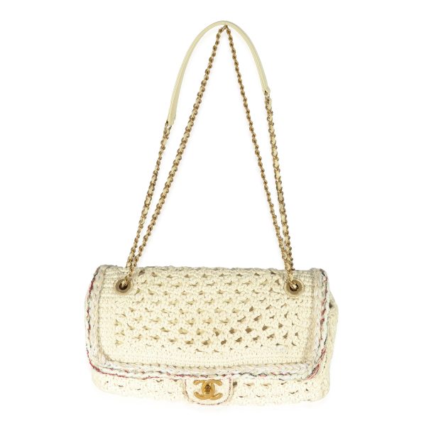 129823 ad1 Chanel Beige Crochet Cayo Coco Flap Bag