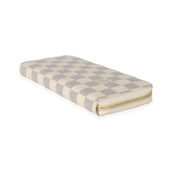 129831 box Louis Vuitton Damier Azur Canvas Clémence Wallet