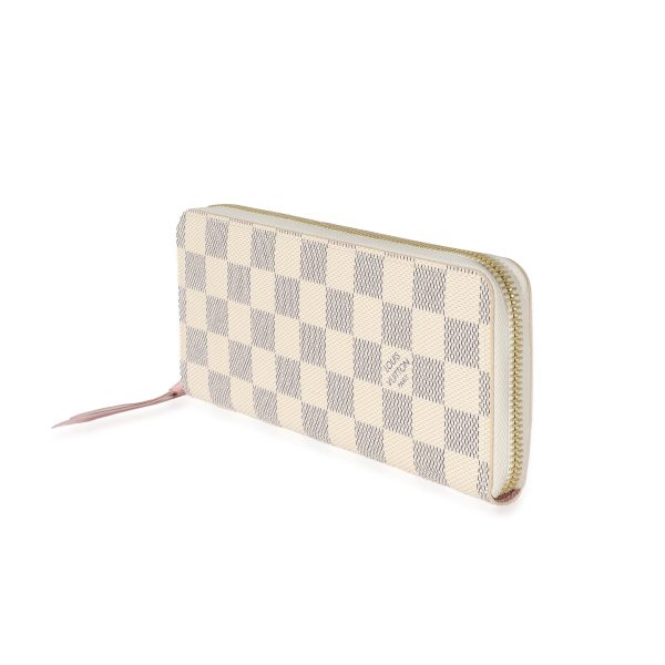 129831 sv Louis Vuitton Damier Azur Canvas Clémence Wallet