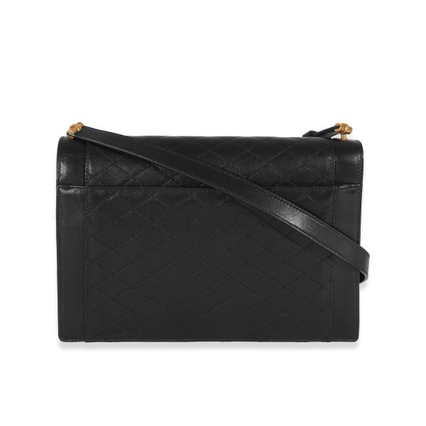 129866 pv df6ba4f1 f787 4592 9475 89b3b0345ea9 Saint Laurent Black Quilted Leather Medium Gaby