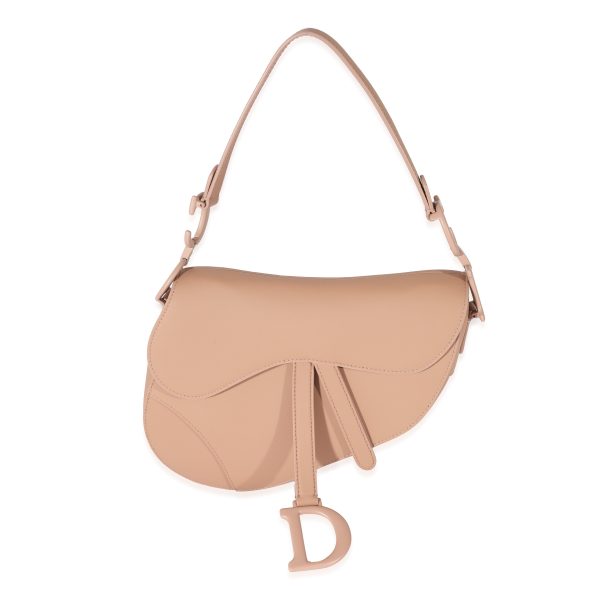 129921 fv 4025c944 8aba 447a b64a 0410e852333b Christian Dior Beige Leather Ultramatte Saddle Bag