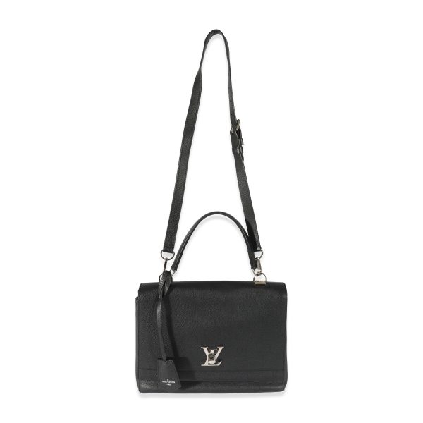 129933 bv b5cfb2cb 7ed3 4796 805b c5687c567bb2 Louis Vuitton Black Leather LockMe II Bag