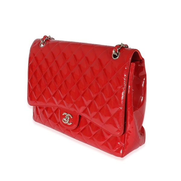 129951 sv 91dc1d2d eae3 4ede 8a96 8446536d3da4 Chanel Red Patent Maxi Single Flap Bag