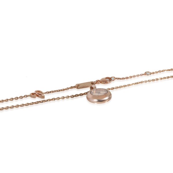 130063 clasp Chopard Happy Diamonds Icons Necklace in 18K Rose Gold 015 CTW