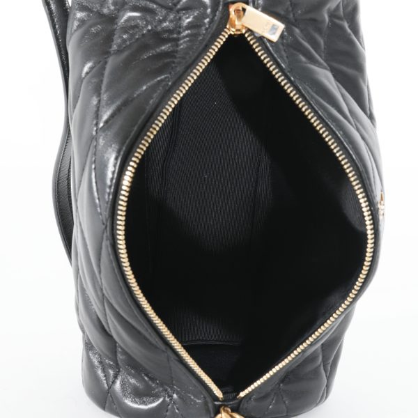 130085 ad1 Saint Laurent Black Leather Small Sade Tube Bag