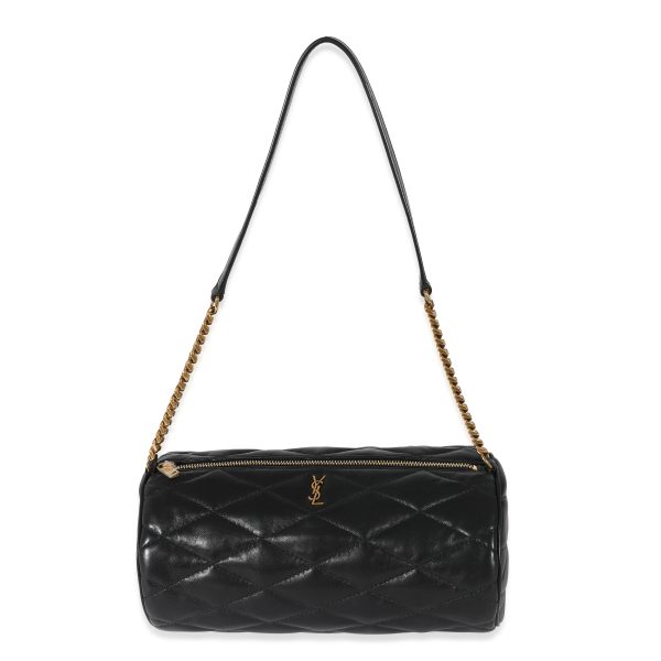 130085 fv Saint Laurent Black Leather Small Sade Tube Bag