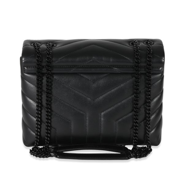 130086 pv Saint Laurent Black Leather Small Loulou Bag