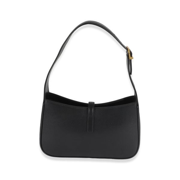 130097 pv c224a1ff eee4 455e b749 84ac2d246a20 Saint Laurent Black Smooth Leather Le 5 A 7 Hobo