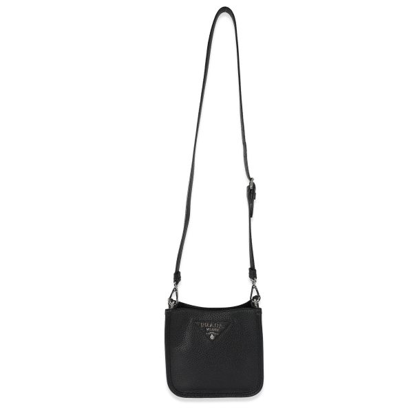 130113 ad1 07737eb2 4805 4ead a325 ff65d17d1a78 Prada Black Leather Mini Shoulder Bag