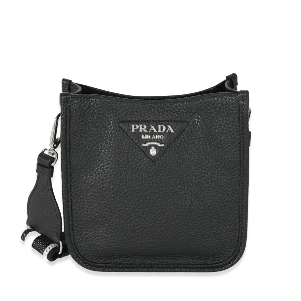 130113 fv fc91bae5 6751 478f abee 5aab81926597 Prada Black Leather Mini Shoulder Bag