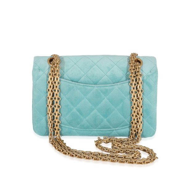 130119 pv 6a993982 8611 47cd 83ac 1f0f47a5df1e Chanel Blue Quilted Velvet Mini 255 Reissue 224 Flap Bag