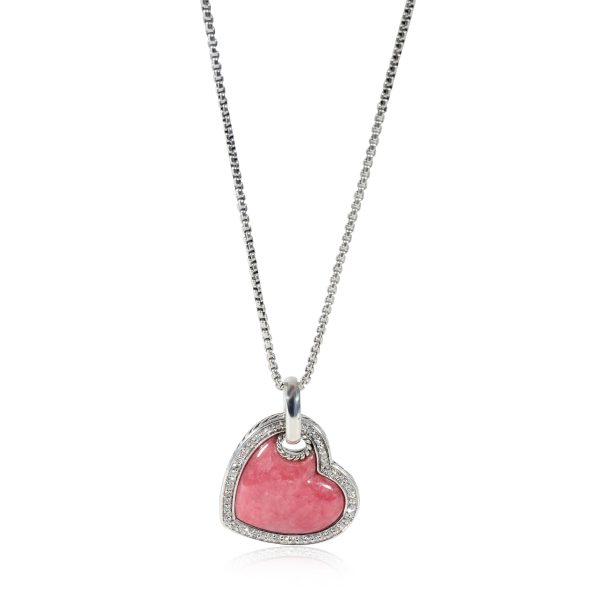 130144 fv f22e7ef2 991d 4486 8335 baaef59de32b David Yurman Rhodolite Diamond Heart Pendant in Sterling Silver 04 CTW