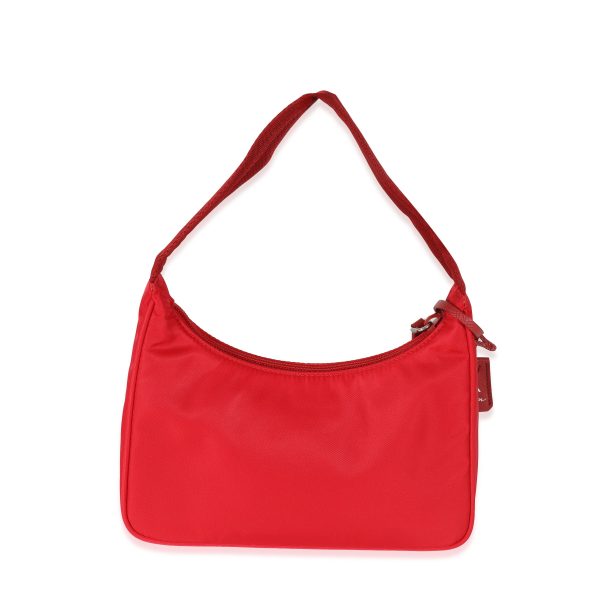 130247 sv Prada Red Re Nylon Re Edition 2000 Mini Bag