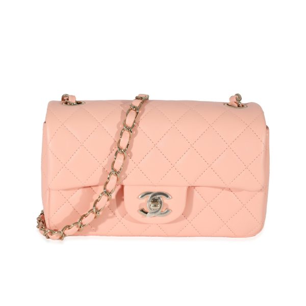 130283 fv ca90d8a8 4d13 40d5 b961 ca62b870af46 Chanel 22C Light Orange Lambskin Mini Rectangular Flap