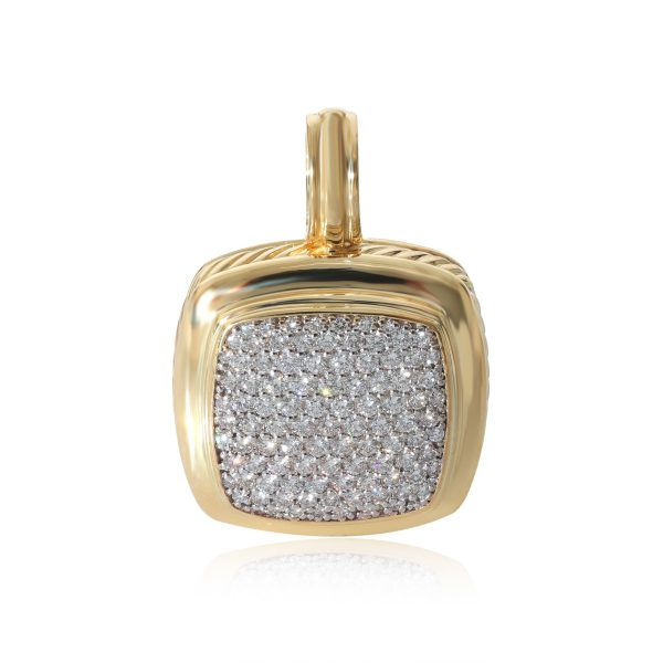 130309 fv David Yurman Albion Diamond Enhancer Pendant in 18k Yellow Gold 168 CTW