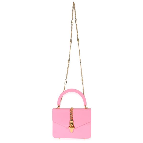 130332 bv Gucci Pink Plexiglass Mini Sylvie 1969