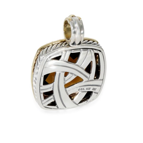 130404 bv David Yurman Albion Quartz Sapphire Fashion Pendant in 18K Yellow GoldSterling