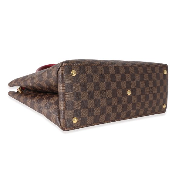 130410 clasp Louis Vuitton Damier Ebene Canvas LV Riverside Tote