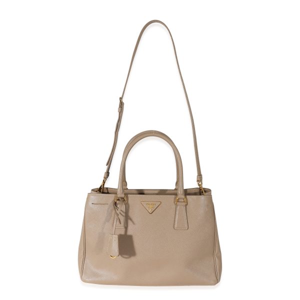 130426 bv Prada Beige Saffiano Medium Lux Galleria Tote