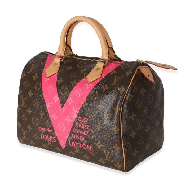 130438 sv Louis Vuitton Monogram Canvas Grenade V Speedy 30