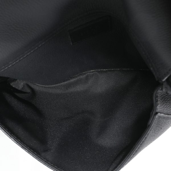 130442 bv Louis Vuitton Black Leather Aerogram Sling Bag