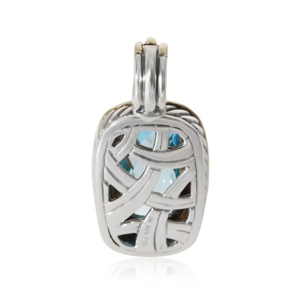 130476 bv 5512deea c860 4473 9842 860605471248 David Yurman Albion Blue Topaz Pendant in 18k Yellow GoldSterling Silver