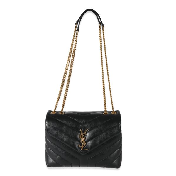 130478 bv Saint Laurent Black Leather Small Loulou