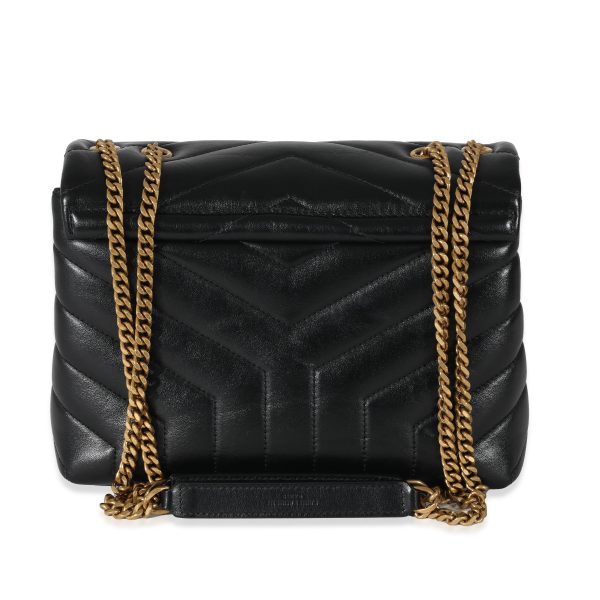 130478 pv Saint Laurent Black Leather Small Loulou