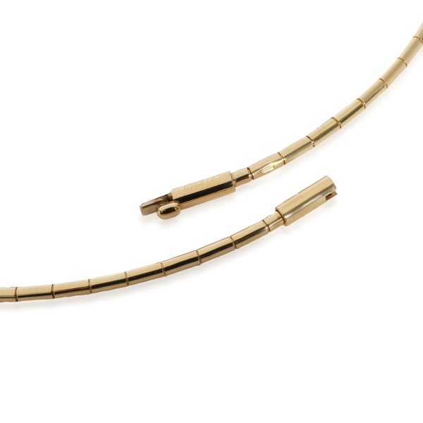 130487 clasp 466766b5 6671 4714 9914 df0256b58926 Cartier Tube Chain Necklace in 18k Yellow Gold