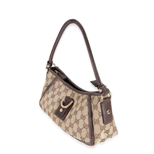 130499 sv 0fa83cec 4480 4ad8 9824 c03bc78980c7 Gucci Beige GG Canvas Abbey D Ring Pochette