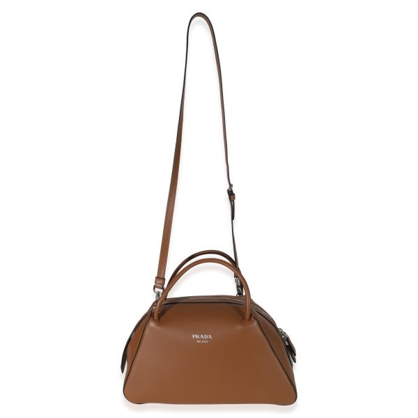 130510 ad1 Prada Cognac Leather Medium Supernova Bag