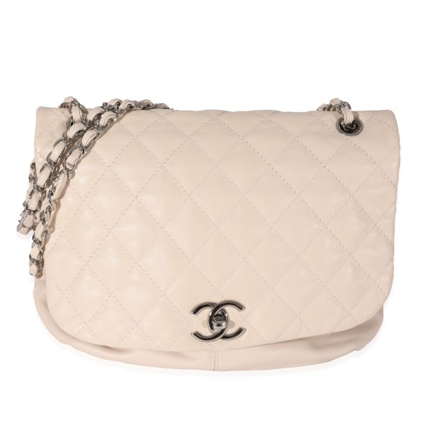 130549 fv f09bc57b faed 48ce b152 c4ddcaceb7b2 Chanel Cream Lambskin Trianon Messenger Bag