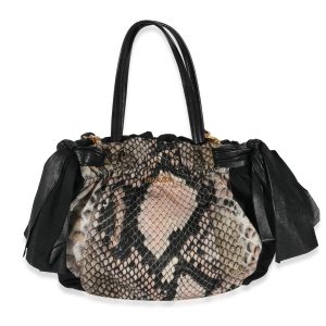 130552 fv FENDI Baguette White Heart Shaped Sequin Black Shoulder Bag