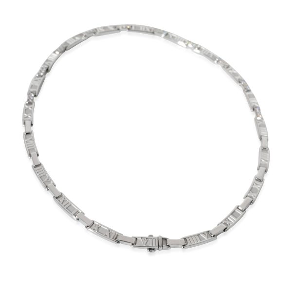 130569 bv Tiffany Co Atlas Diamond Collar Necklace in 18k White Gold 15 CTW