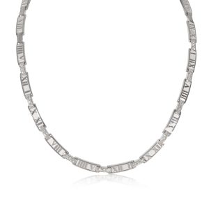 130569 fv Tiffany Co Atlas Diamond Collar Necklace in 18k White Gold 15 CTW