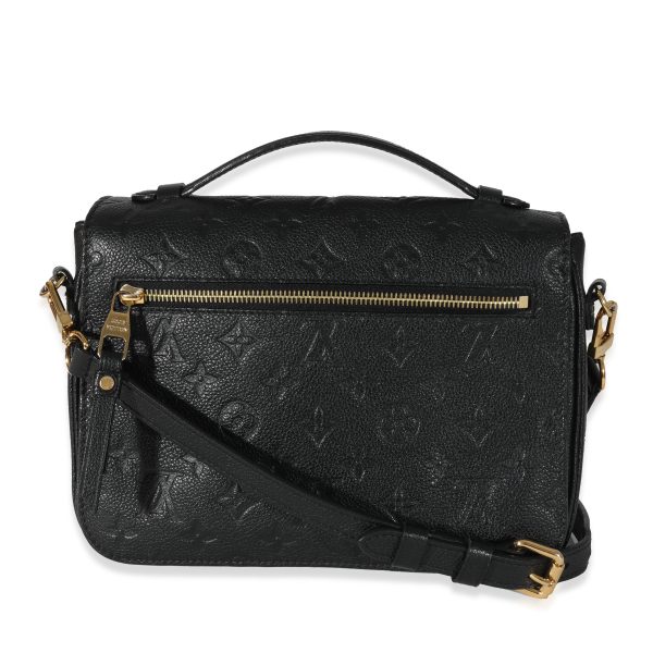 130571 pv Louis Vuitton Black Monogram Empreinte Pochette Metis