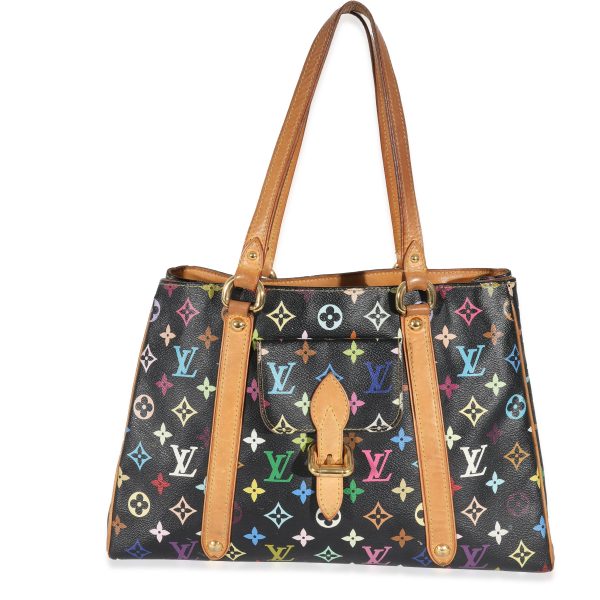 130601 fv b8f3ef48 cce5 4fee b0bb 196a5fb8c161 Louis Vuitton x Takashi Murakami Black Monogram Multicolore Aurelia MM