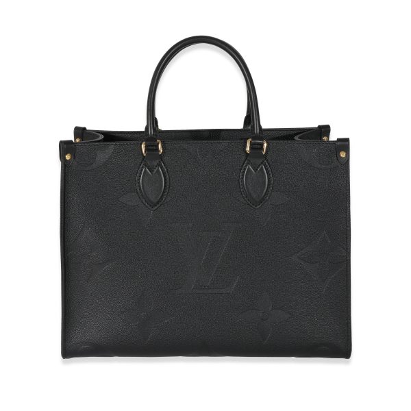 130611 fv Louis Vuitton Black Empreinte Monogram Giant Onthego MM