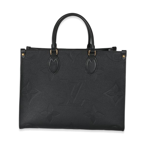 130611 pv Louis Vuitton Black Empreinte Monogram Giant Onthego MM