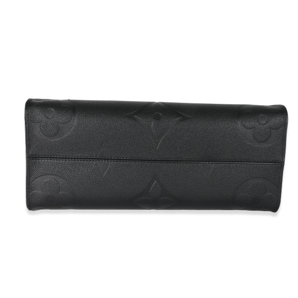 130611 stamp Louis Vuitton Black Empreinte Monogram Giant Onthego MM